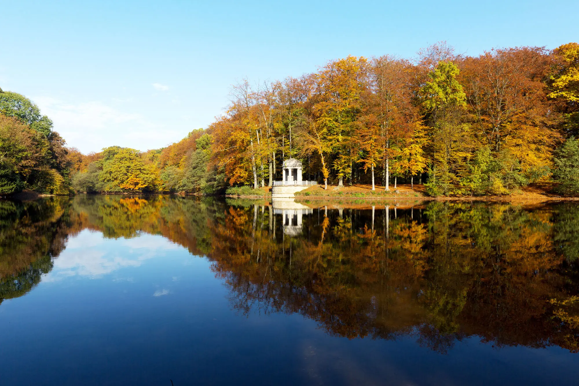 Stadtpark Krefeld im Herbst